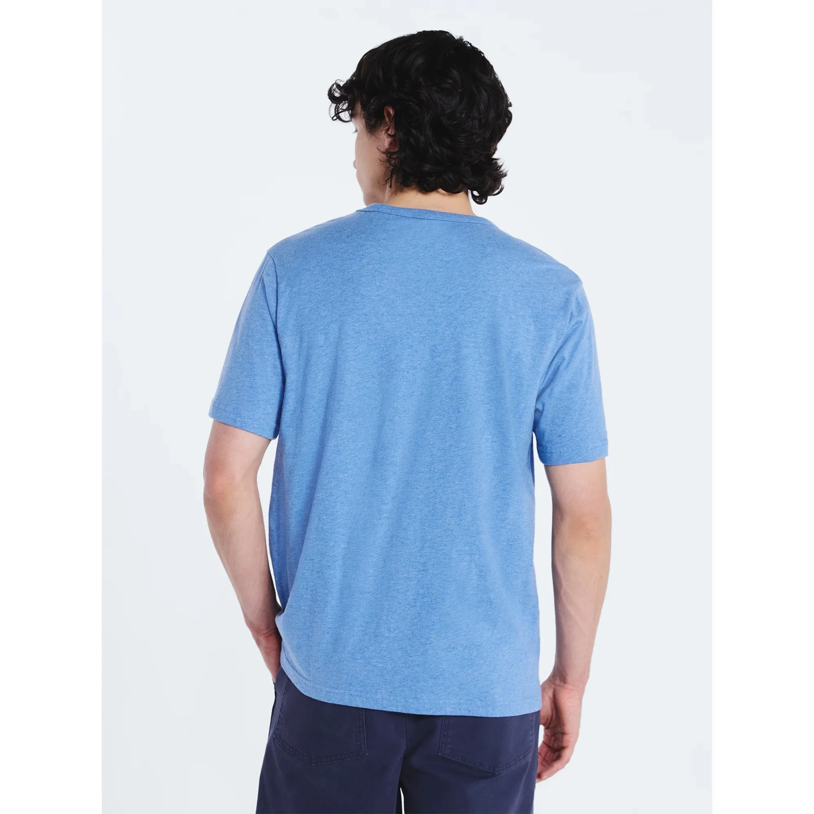 FREE ASSEMBLY Mens Organic Cotton Tee T-shirt Medium Blue Short Sleeves NWT