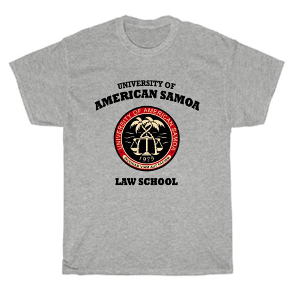 University of American Samoa Law School Men’s Gray T-Shirt Size S to 5XL