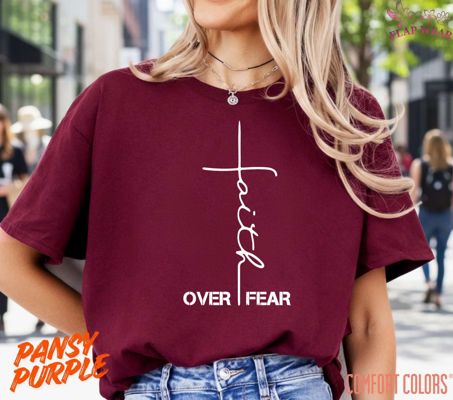 Unisex Faith Over Fear Chri T-Shirt, Men T shirt,Women T shirt Gift Religion Top