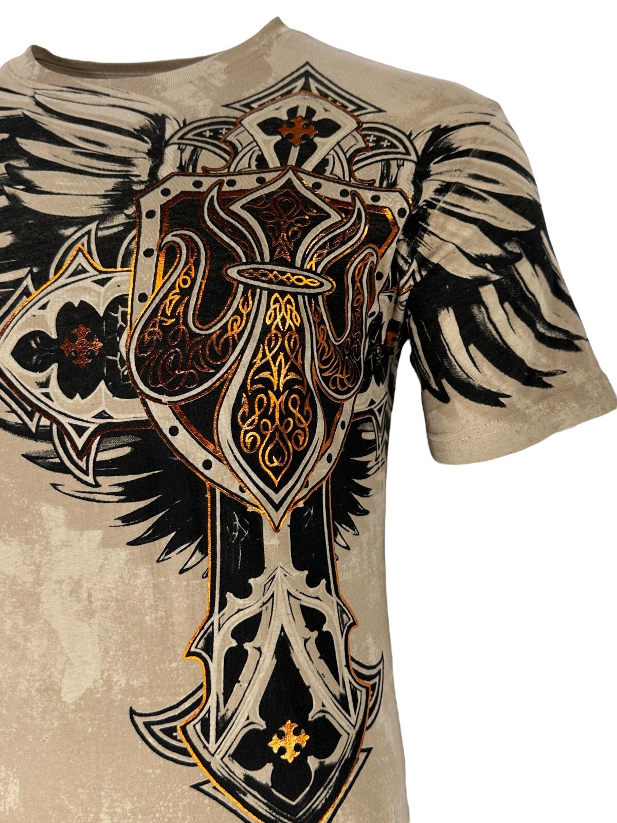 Xtreme Couture by Affliction Men’s T-Shirt LOCKDOWN Biker Cross S-3XL