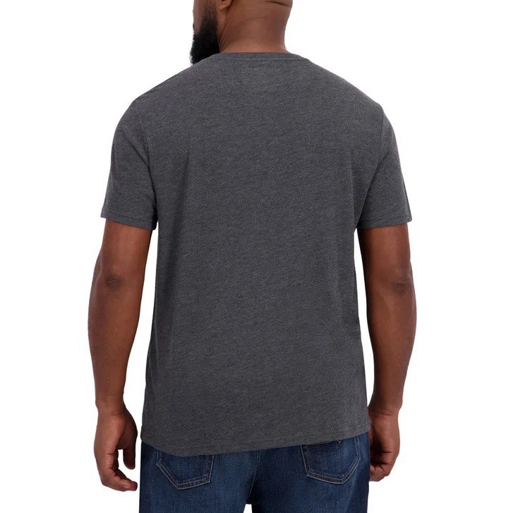 Lucky Brand New Mens T Shirt Large L Charcoal Gray/Black GraphicTee NWT