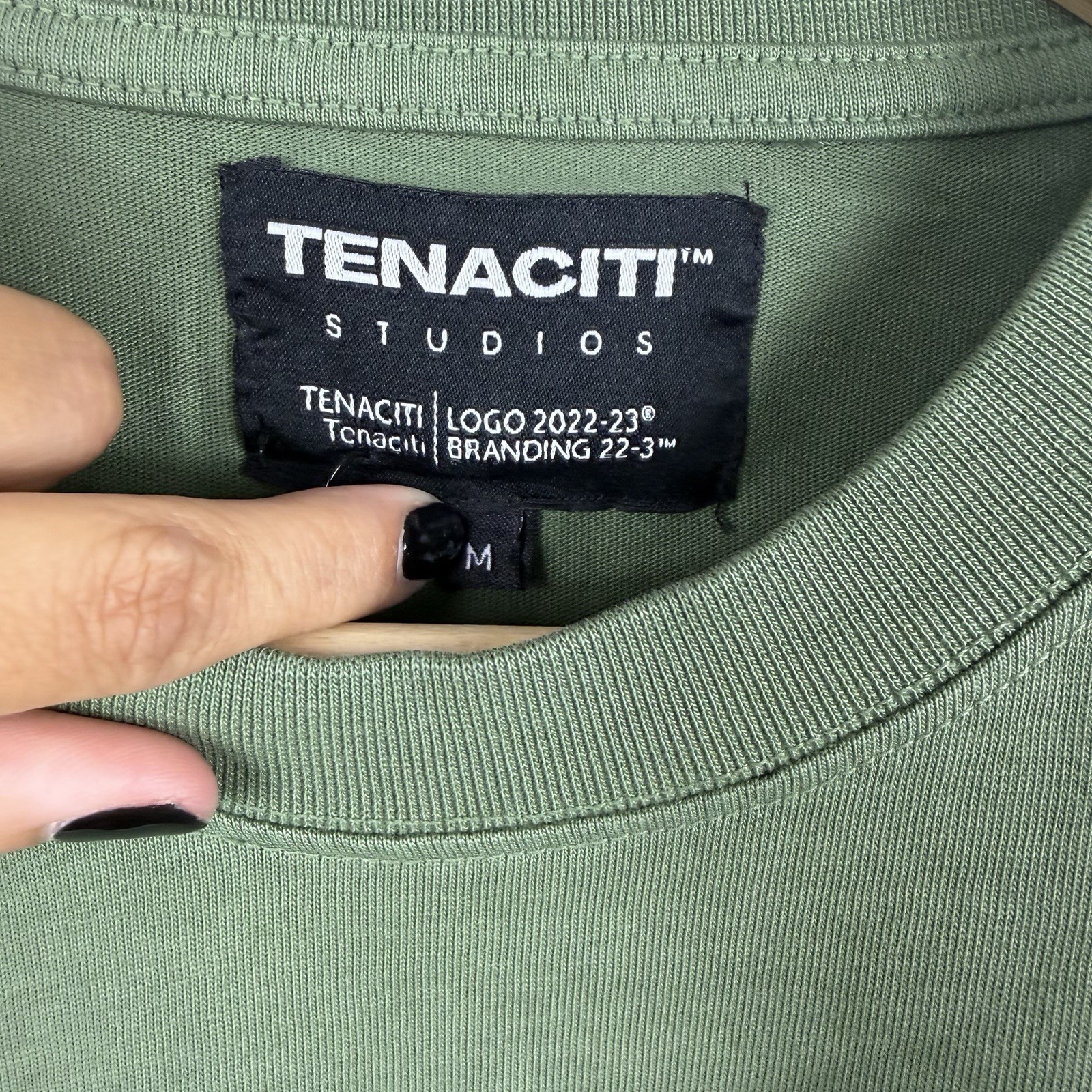Tenaciti Men’s Green Biker Streetwear Shirt NWT Size Medium