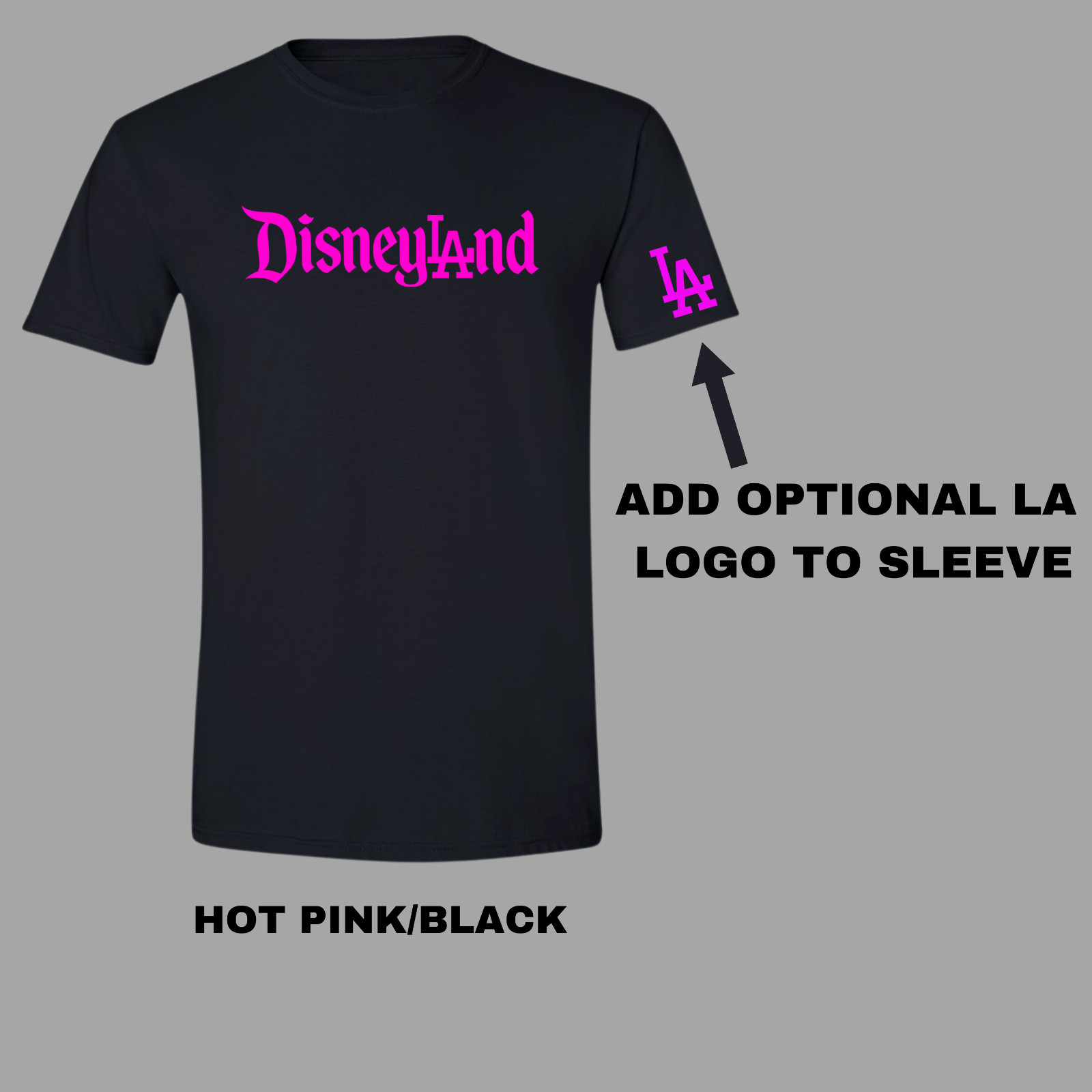 Disneyland LA Dodgers Los Angeles T-Shirt- Vinyl Decals Included- Mickey Ohtani.