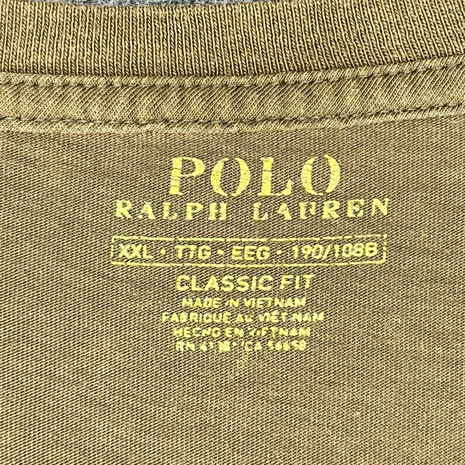 Polo Ralph Lauren V-Neck T-Shirt Mens XXL Classic Fit Pony Short Sleeve Casual