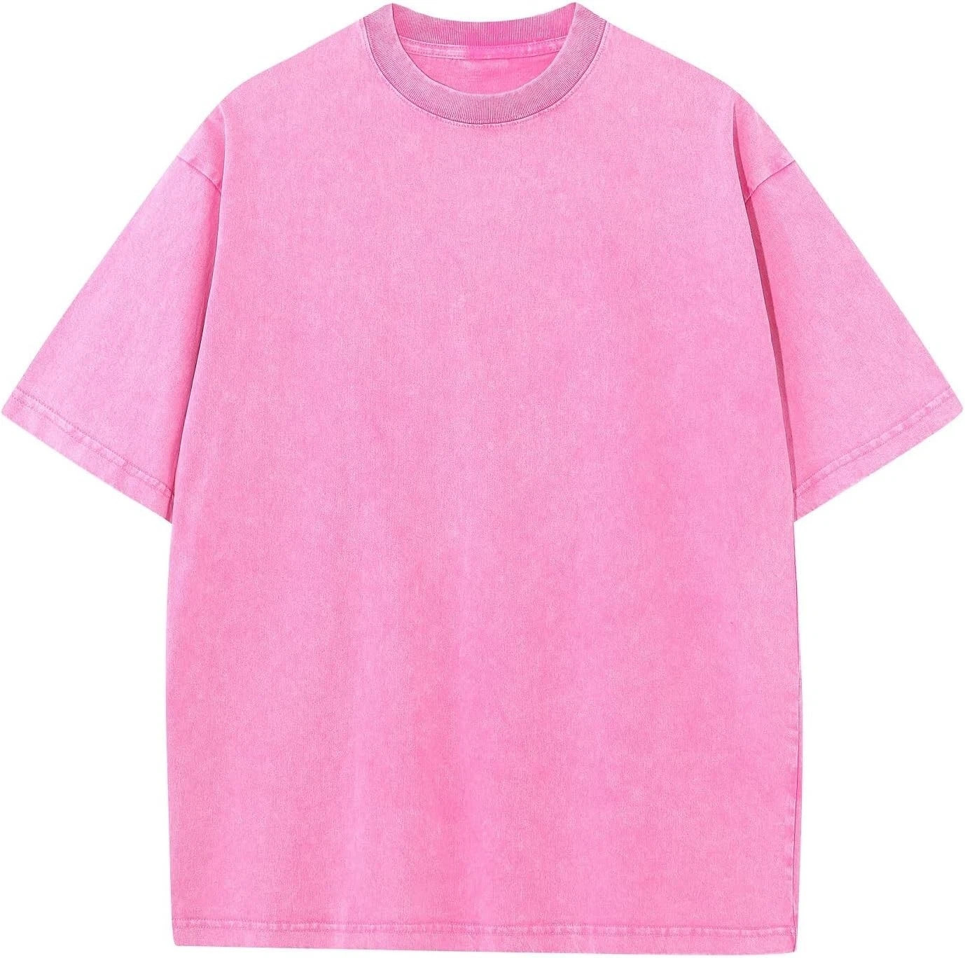 Men’s Oversized Vintage Acid Wash T-Shirt 100% Cotton Loose Fit Streetwear Tee