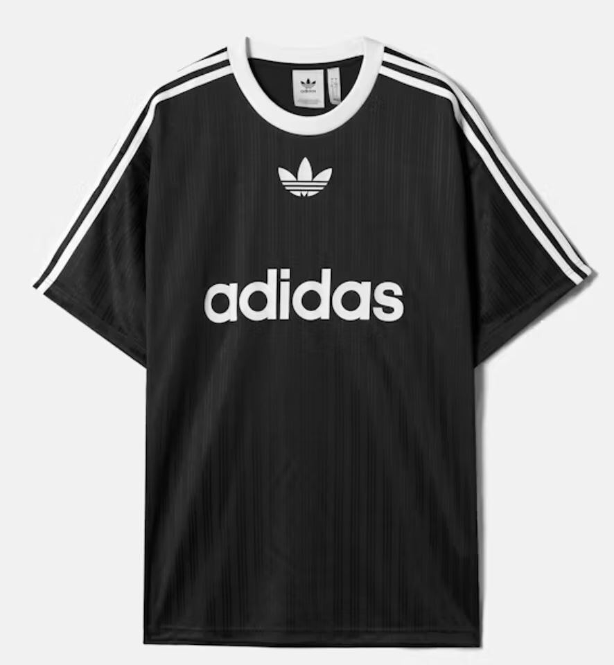 RARE! NEW MEN’S ADIDAS ORIGINALS TREFOIL POLY TEE SHIRT ~SIZE 2XL #IU2341 BLACK