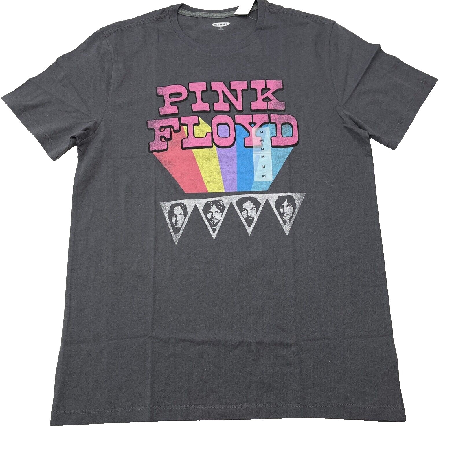 Old Navy Pink Floyd Graphic T-Shirt Men Medium Grey NEW 1973 Tour Dark Side Moon