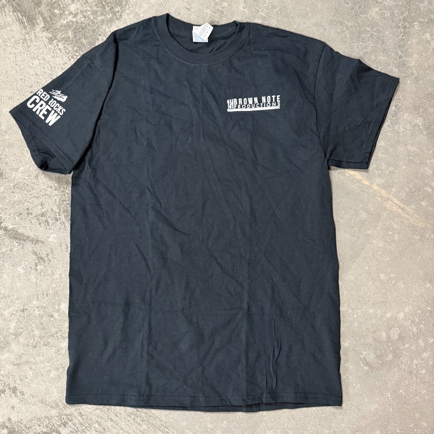 Red Rocks Crew In Brown Note Productions T Shirt Colorado Black M