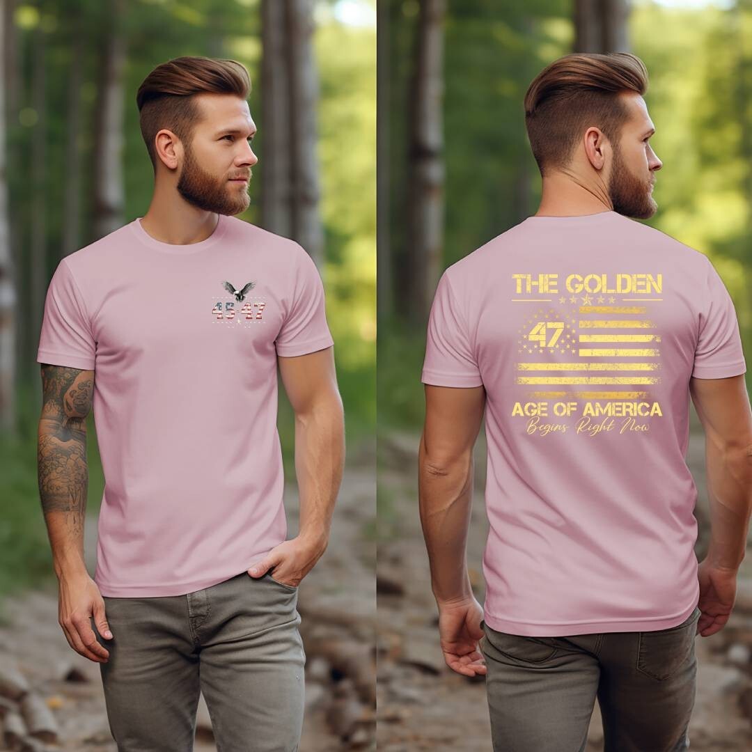 Trump Vance 2024 The Golden Age of America Great MAGA Golf 45 47 Eagle T-Shirt
