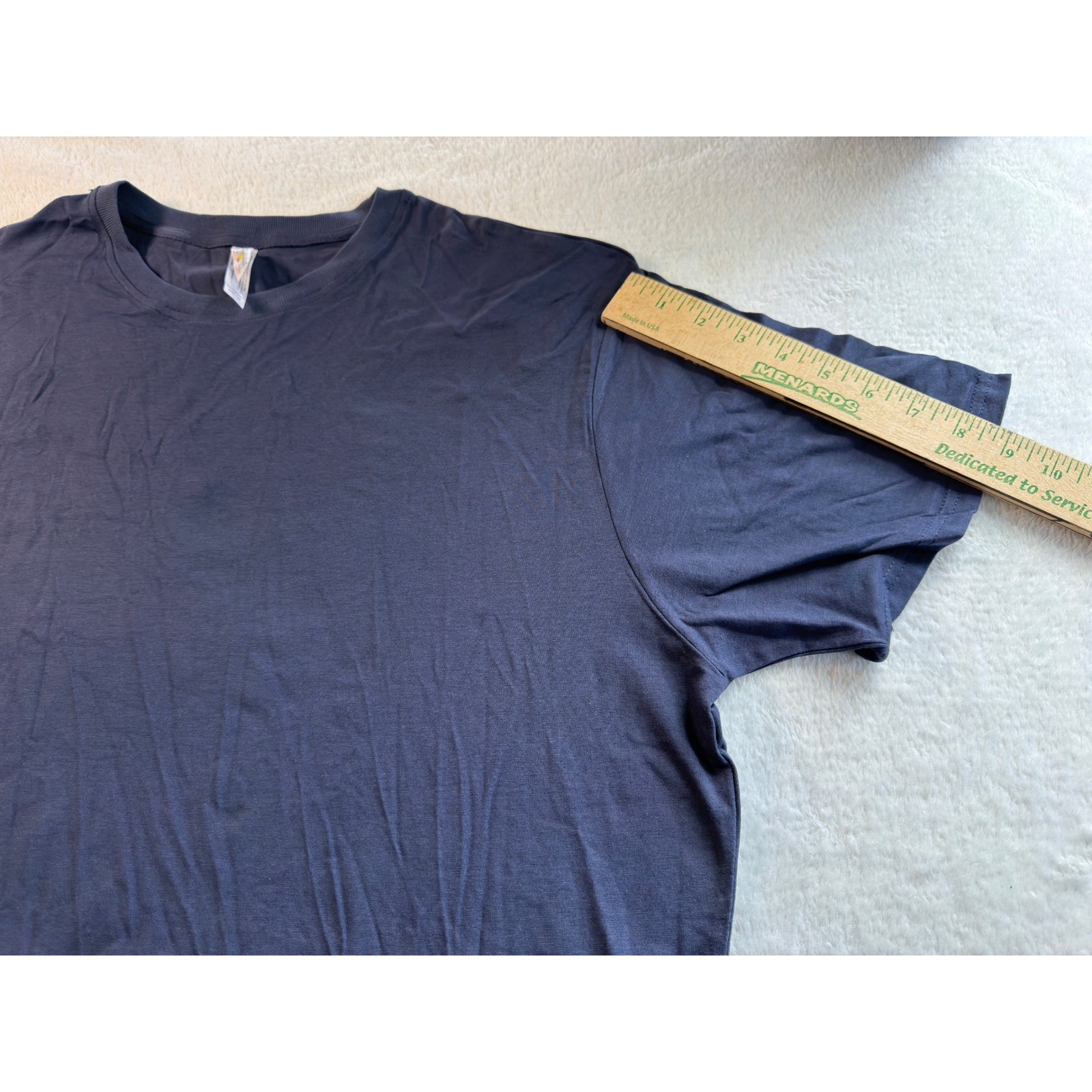 Royal Avalon Mens XL Navy Blue Bamboo Cotton Blend Stretch Crew Neck T-Shirt