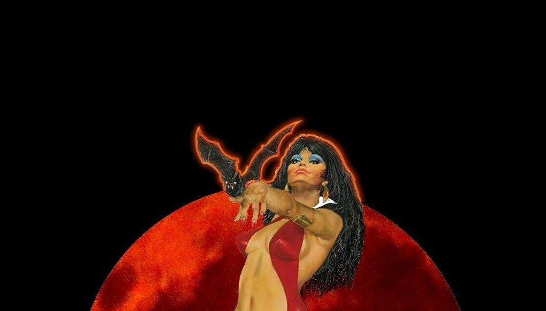 HORROR t- Shirt – BLOOD MOON VAMPIRELLA – Black T-Shirt – Sizes S – 5XL