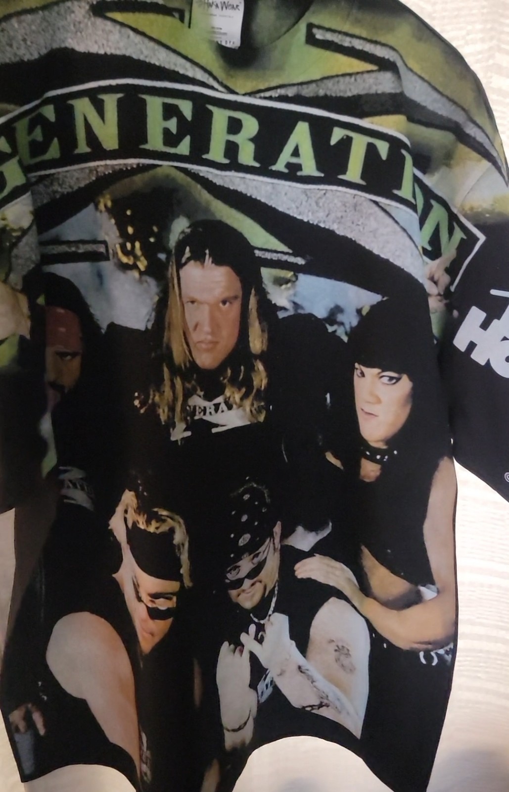 D-GENERATION (ALL OVER PRINT FRONT ONLY ON A SHAKA HEAVYWEIGHT T SHIRT “MODERN”