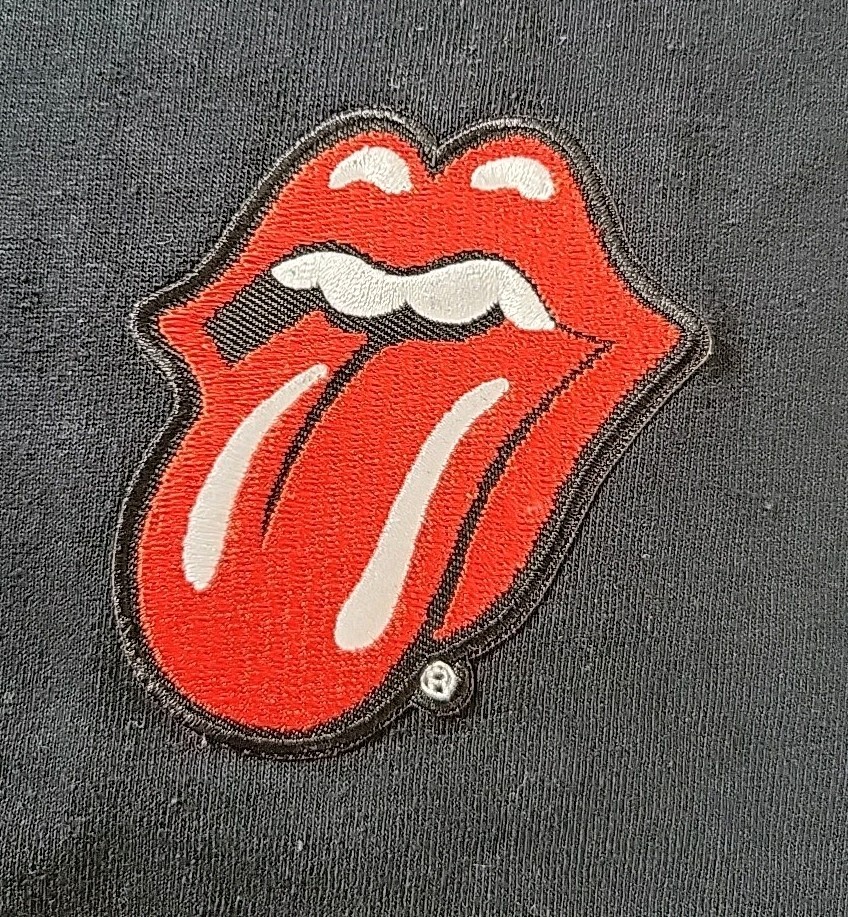 Spencer’s The Rolling Stones Black Embroidered T Shirt Adults Size X-Large New