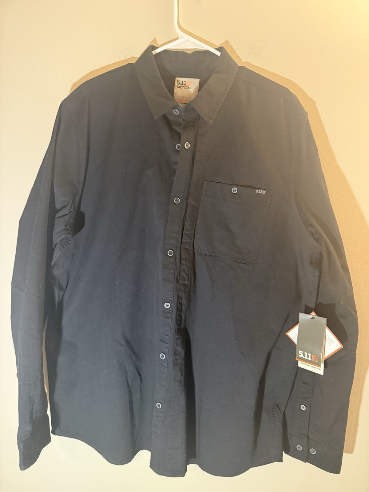 5.11 Tactical Men’s XL Black Long Sleeve Button Down Shirt