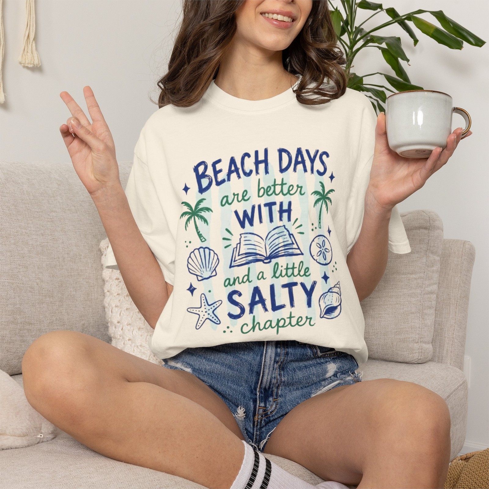 Beach Days Are Better With a Little Salty Chapter T-Shirt | Comfort Colors