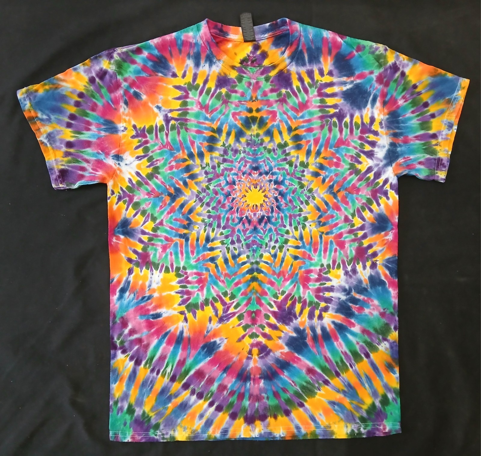 #0913 MEDIUM Short Sleeve tie dye t-shirt dead grateful hippie FREE SHIPPING