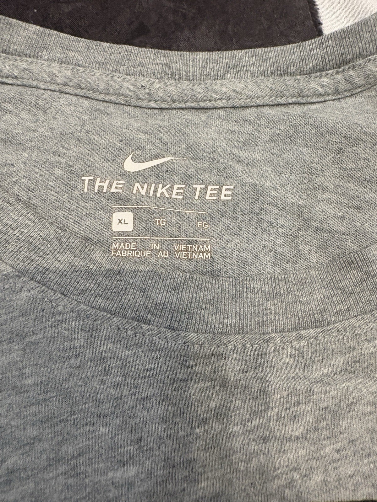Nike Shirt Large Gray Just Do It Swoosh Graphic Short Sleeve Mens Size XL