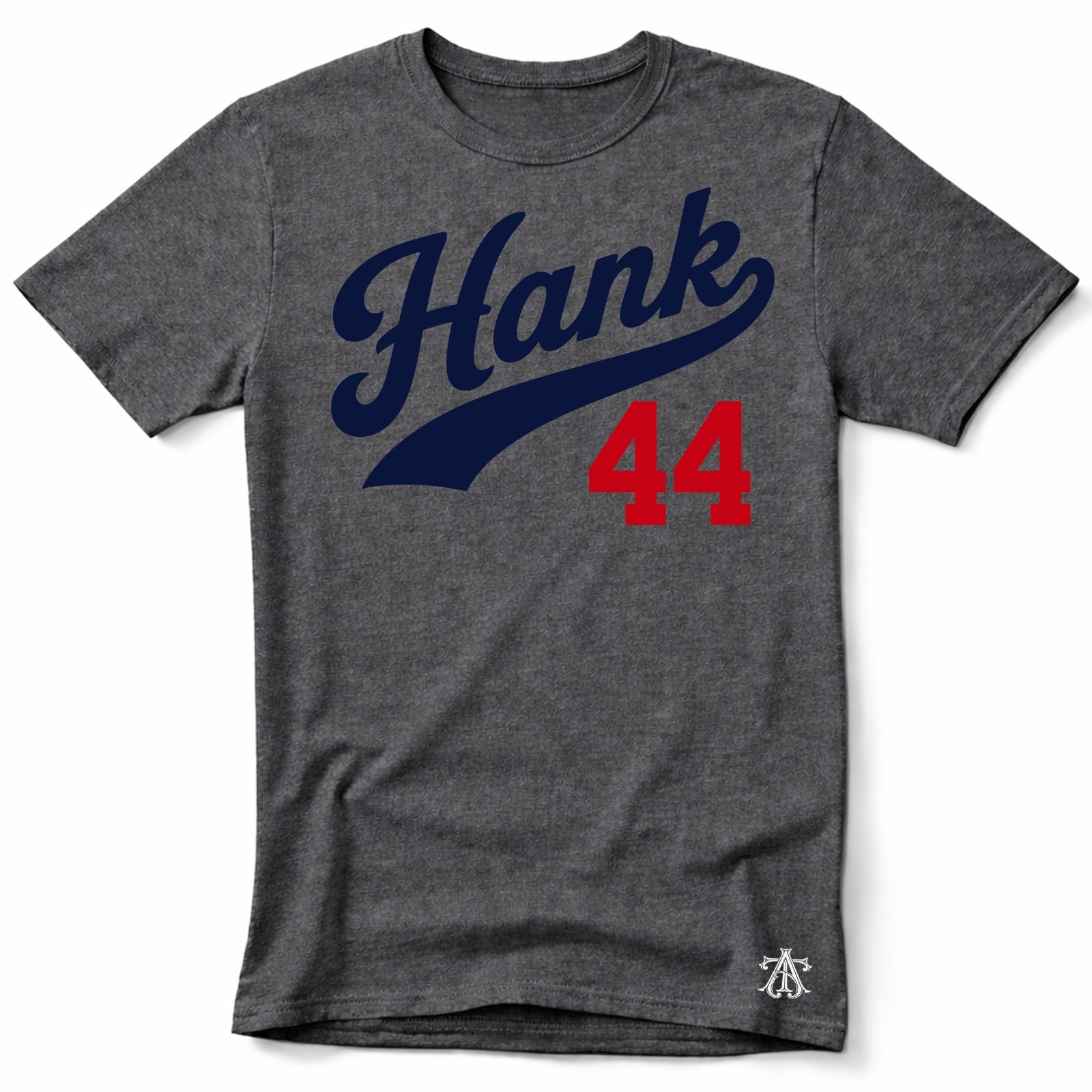 HANK 44, Baseball HOF themed Pre-Shrunk Ring Spun Cotton T-Shirt