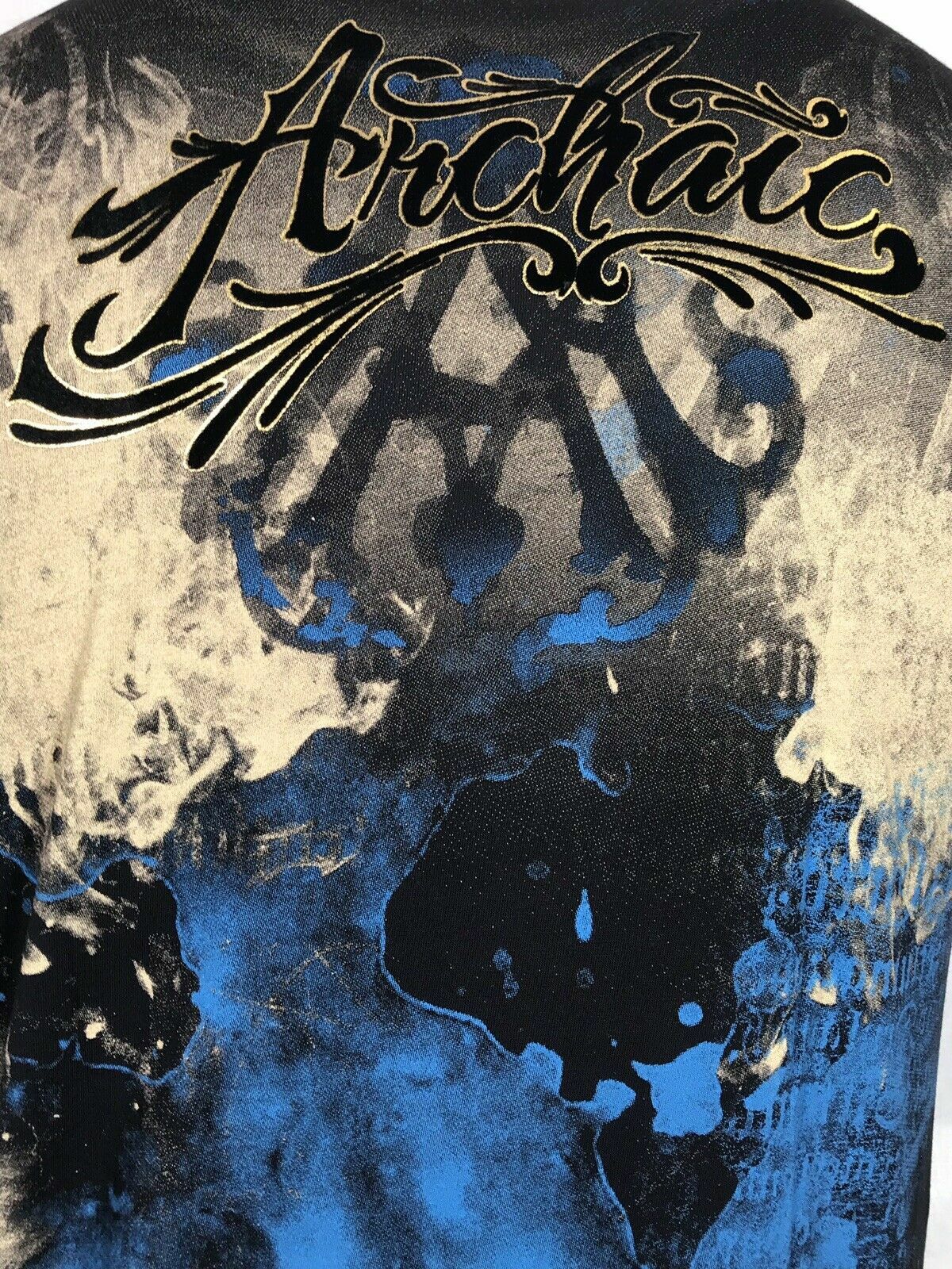 ARCHAIC by AFFLICTION Men’s T-Shirt NEWMAN Black Biker MMA S-5XL