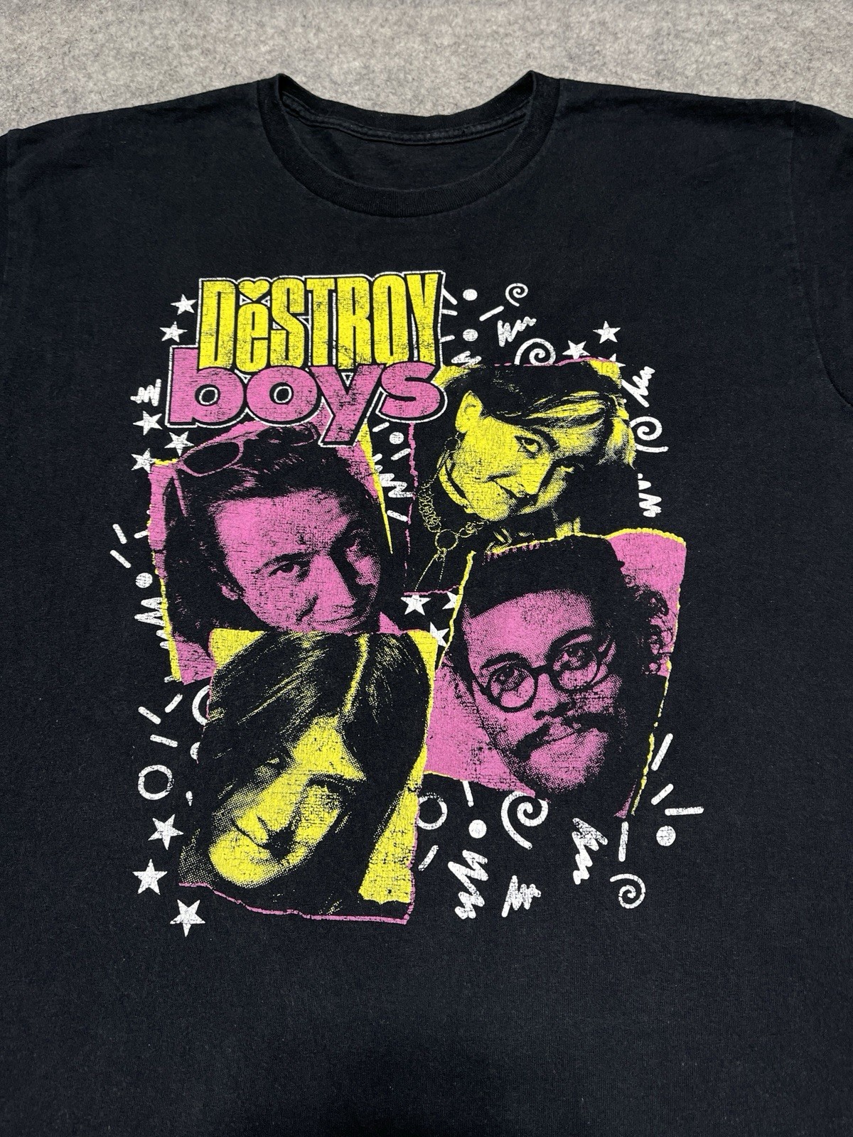 Black Destroy Boys Shirt Large Punk Rock Band Sacrament CA Winter Tour 2023 Lg