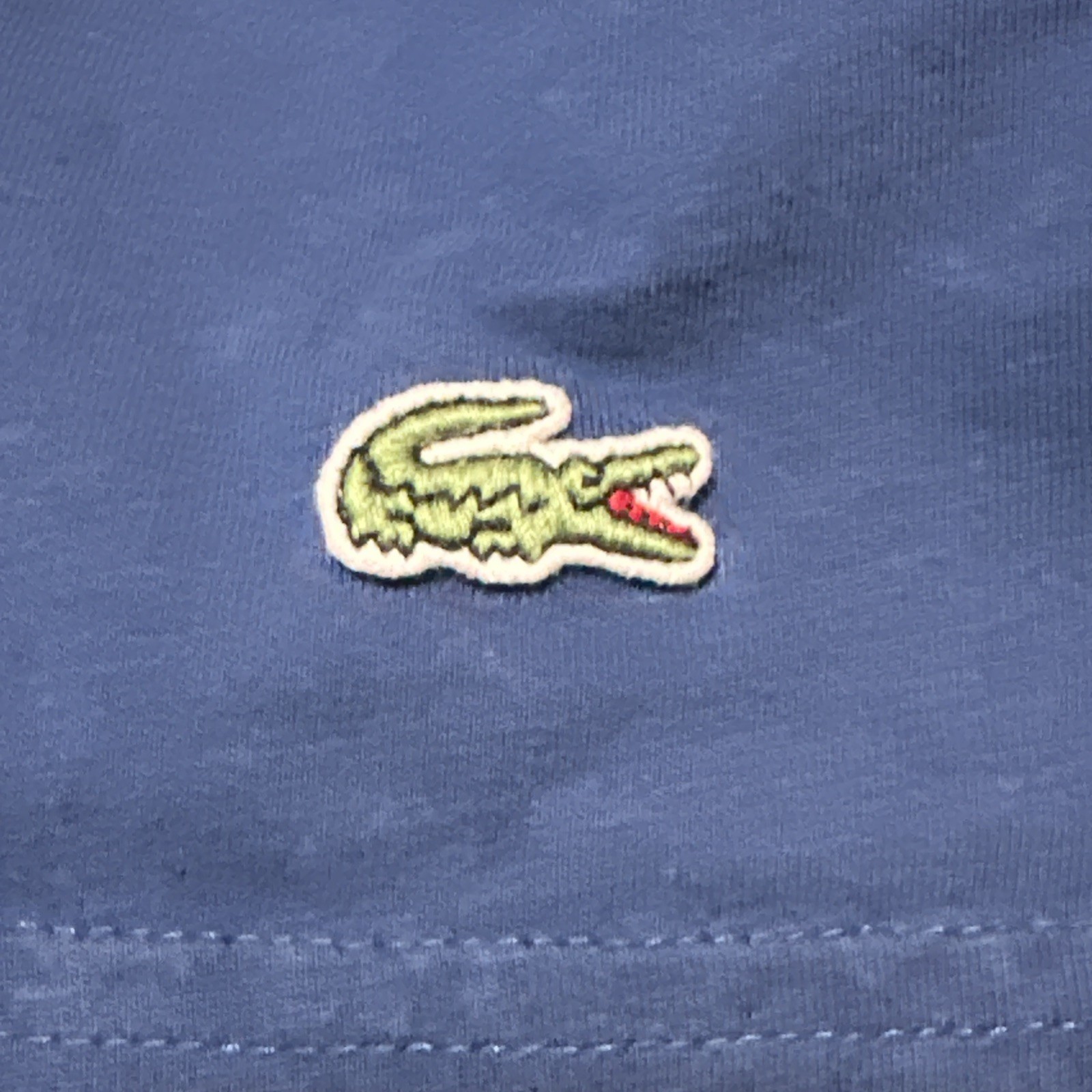 Lacoste Paris Original Crocodile Logo Blue T Shirt Regular Fit Men’s Size 6 (XL)