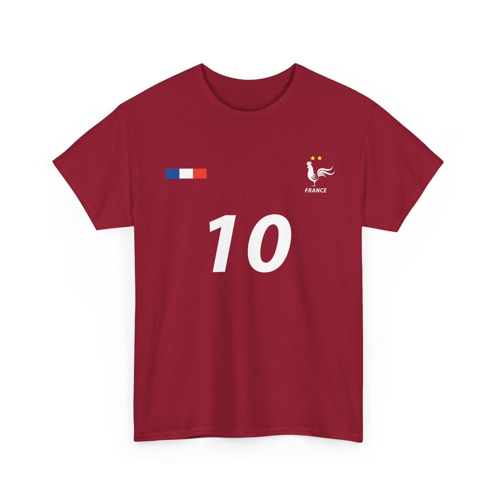 France Soccer T-Shirt, French Number 10 Soccer Shirt