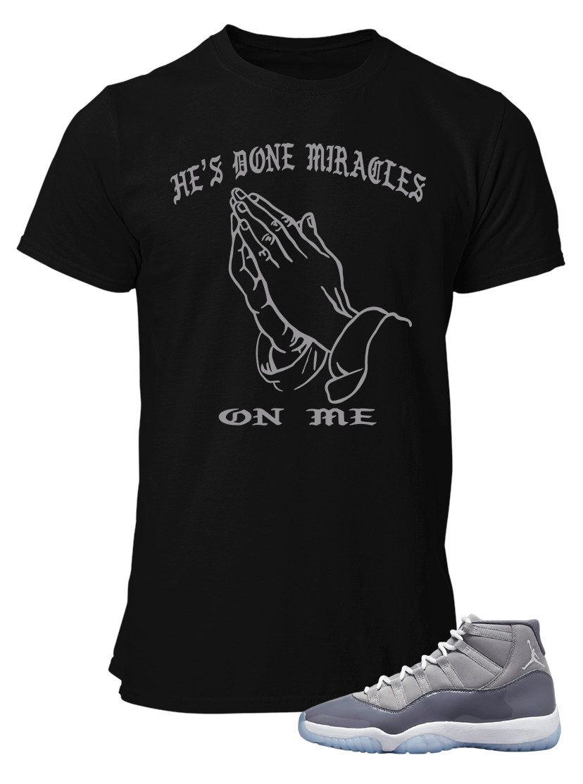 Tee to Match Air Jordan 11 Retro Cool Grey Miracles Kanye
