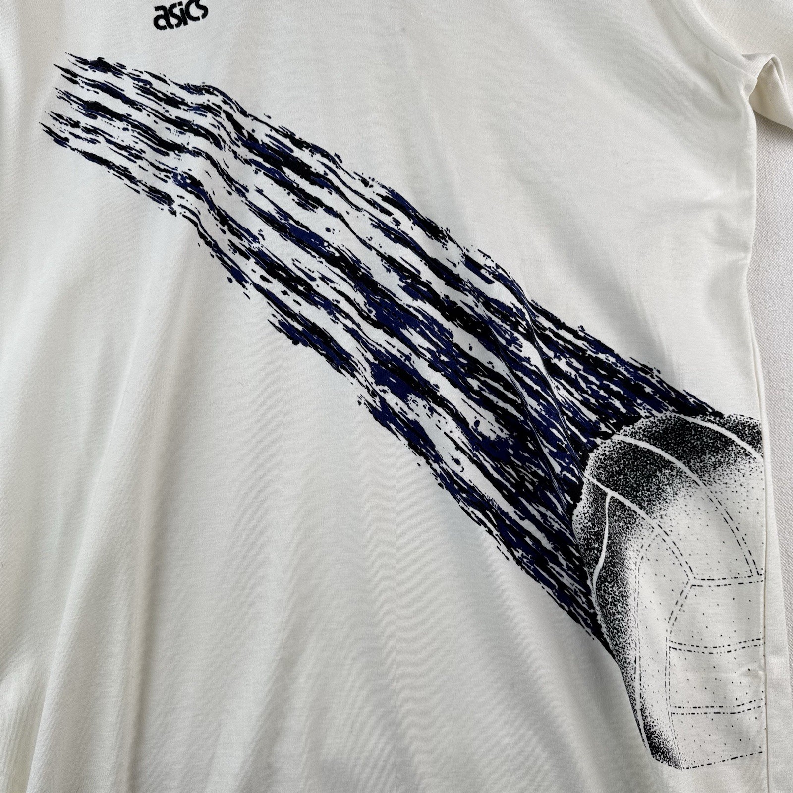 90’s Vintage ASICS Mens 2XL Volleyball Long Sleeve Collar V-Neck New Deadstock