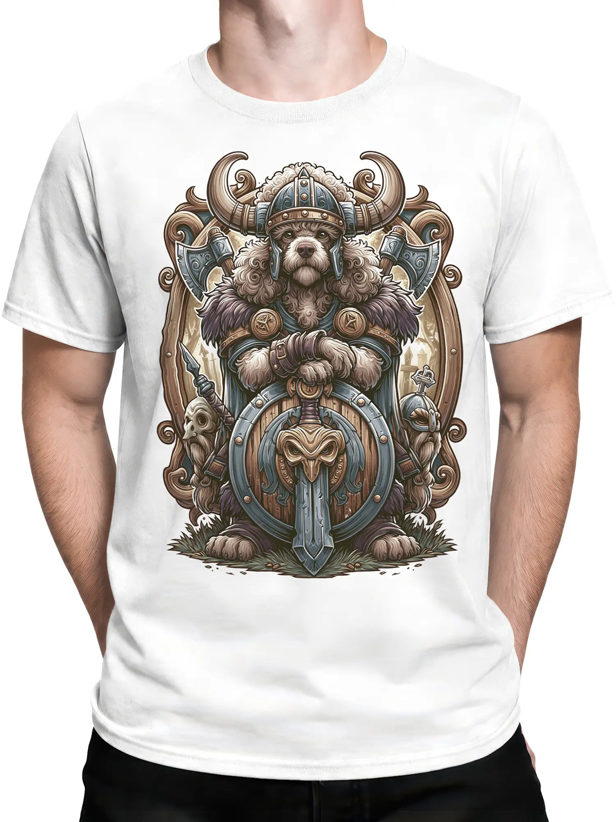Viking Guardian Poodle T-Shirt | Unisex