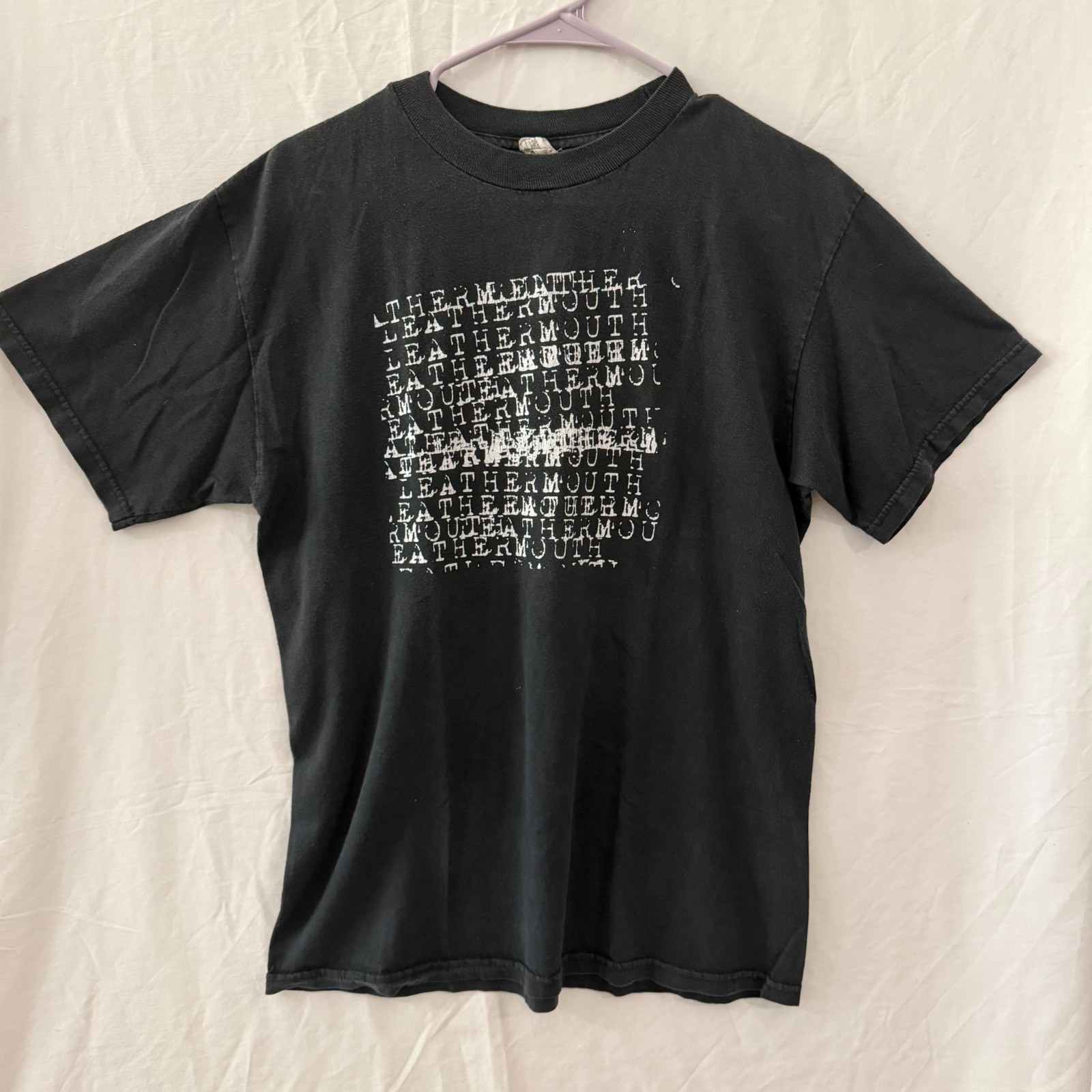 Leathermouth In a World of Black & White Why Am I Seeing Red T-Shirt Size Medium