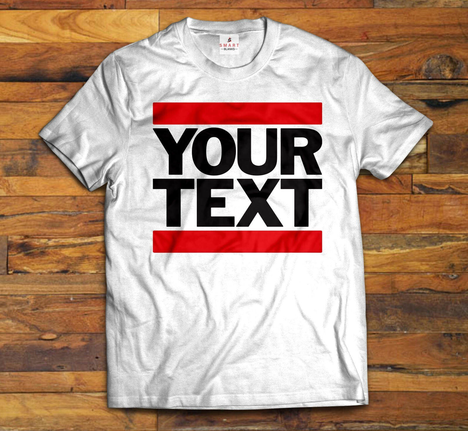 Run DMC YOUR TEXT HIP HOP CUSTOM