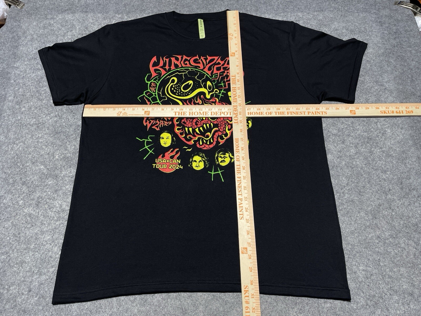 King Gizzard & The Lizard Wizard Concert Austin Texas 2024 NEW XL Concert Shirt