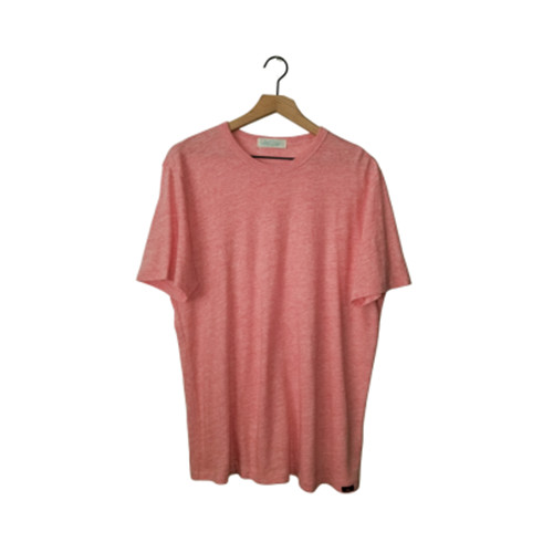 FAHERTY Brand T-Shirt Chambray Tees Heathered Pink Cotton Modal Crewneck NEW Lg