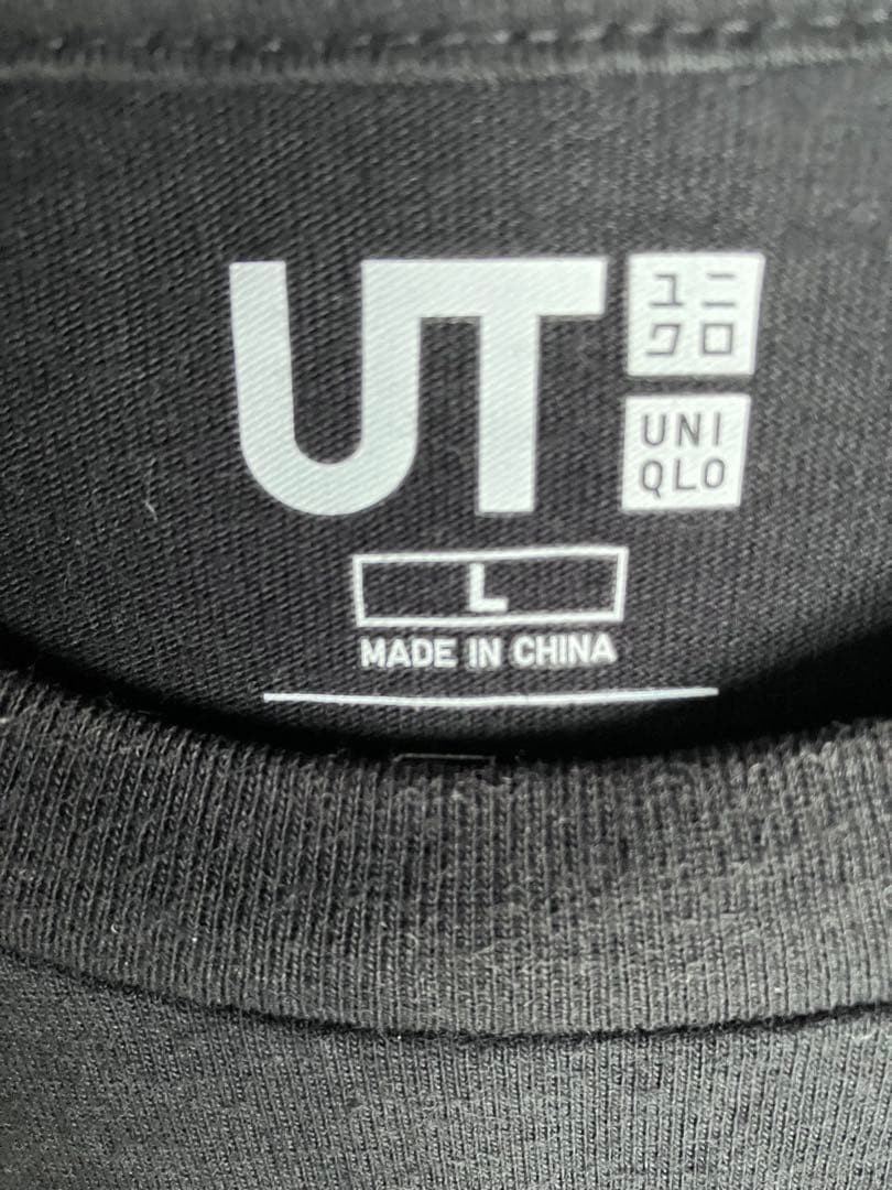 UNIQLO ZAKU II T Shirt Black L Anime GUNDAM Casual Cotton Authentic