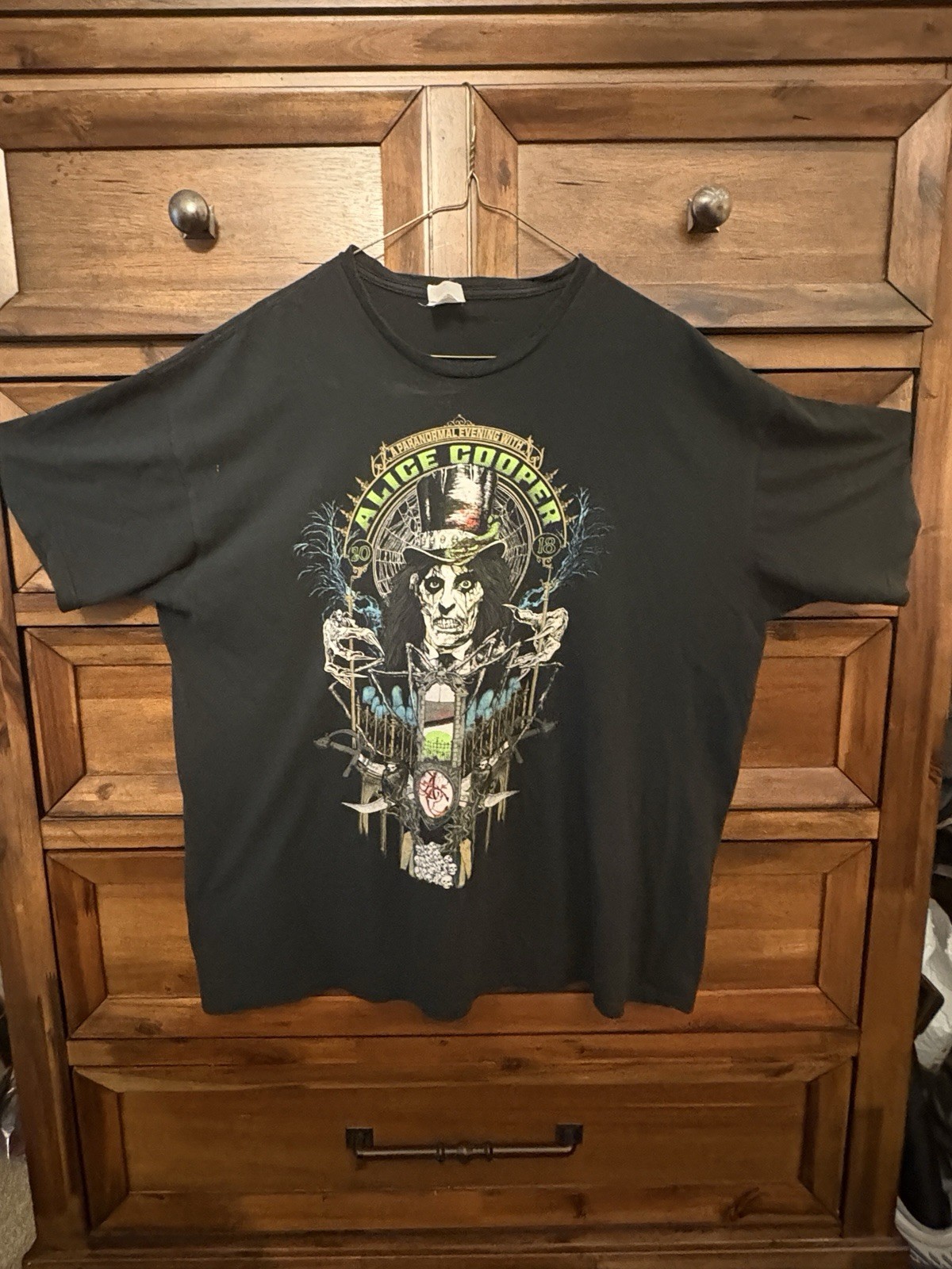 Org. Paranormal Evening With Alice Cooper 2018 USA 43 Cities Mens 2X