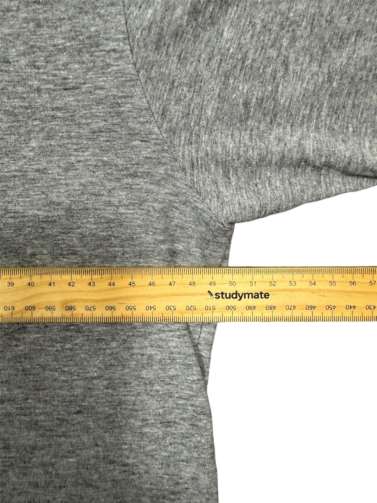 Carré Est 1789 Grey Marle Longline Scoop Tee Men’s Medium Streetwear Curved Hem