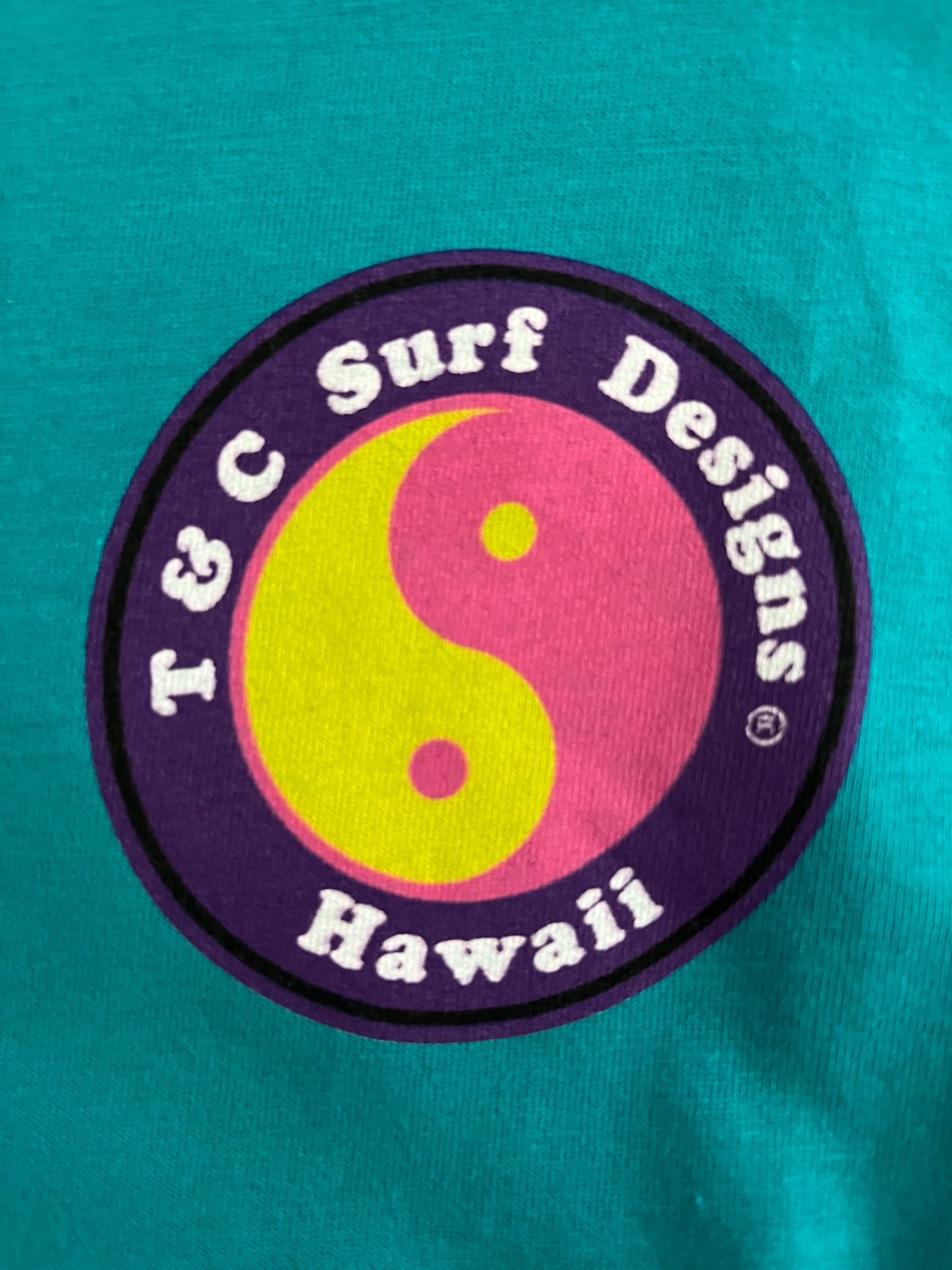 *Local Motion (ALOHA) Hawaii Unisex Medium Jade T Shirt, Big O Logo!*