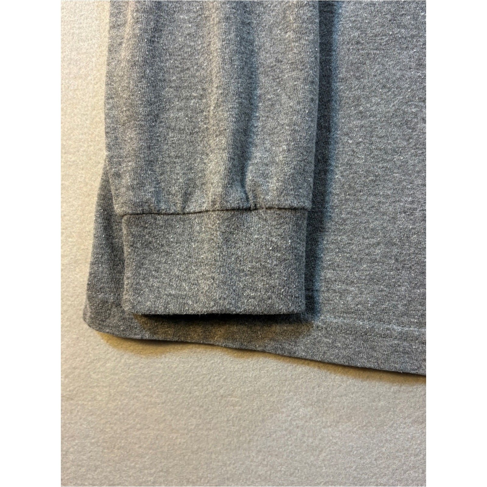 Patagonia Gray Long Sleeve Tee with Orange and Yellow Sunset Graphic