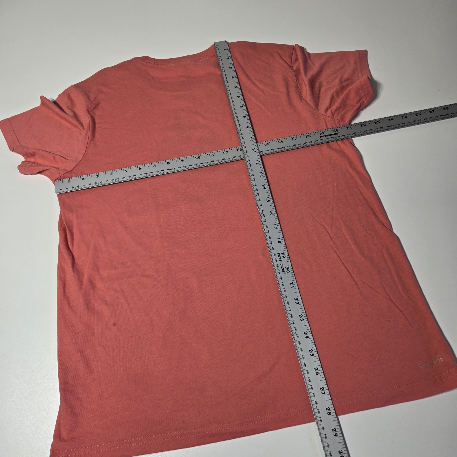 Adidas Shirt Mens Large Orange Short Sleeve Go To Performance Tee Active