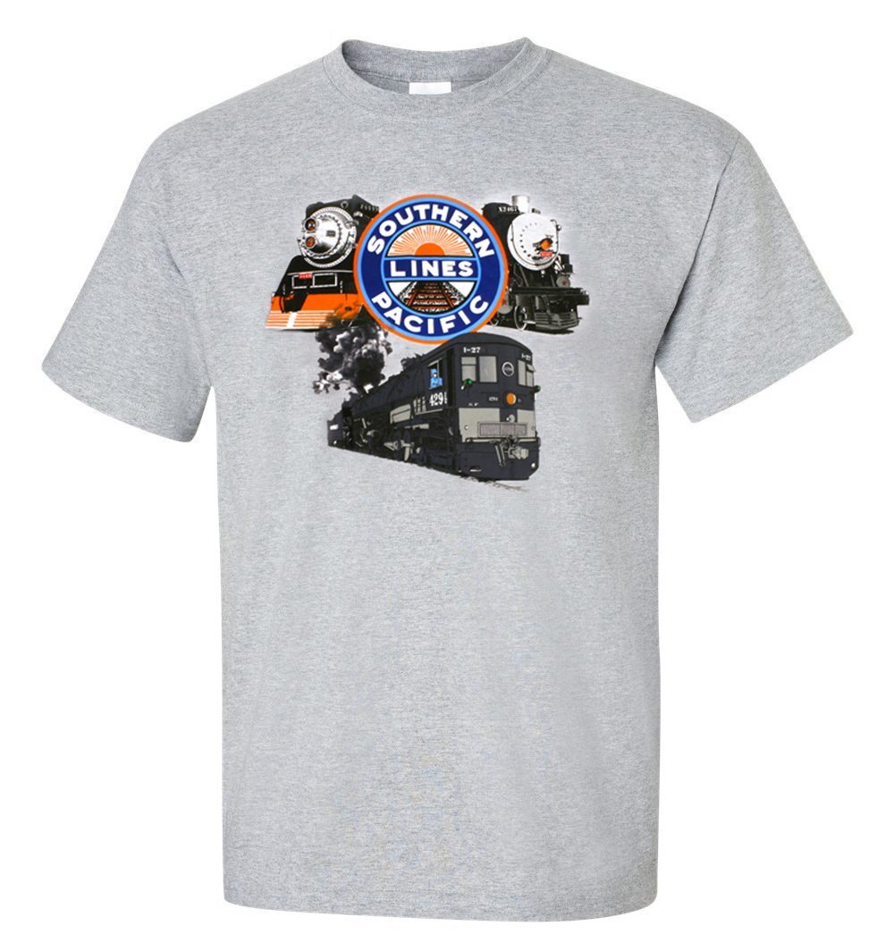 SP Triple Header Authentic Railroad T-Shirt Tee Shirt [106]