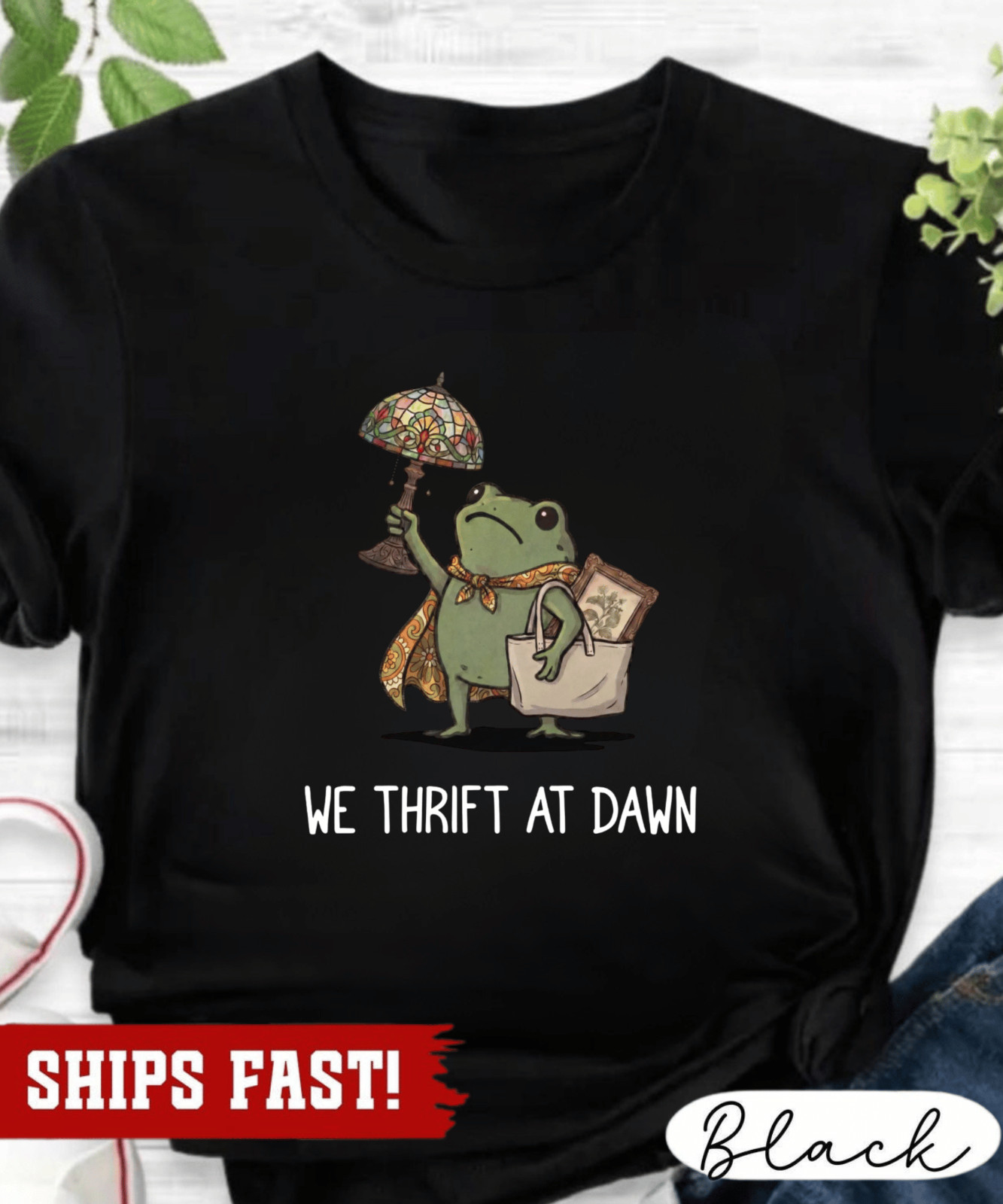 We Thrift At Dawn Shirt, Funny Frog Meme Thrifting Tee, Thrift Lover TShirt, Vin