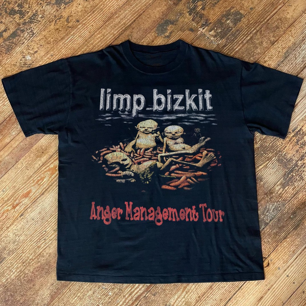 Limp Bizkit Anger Management Tour Washed T-Shirt Black XL
