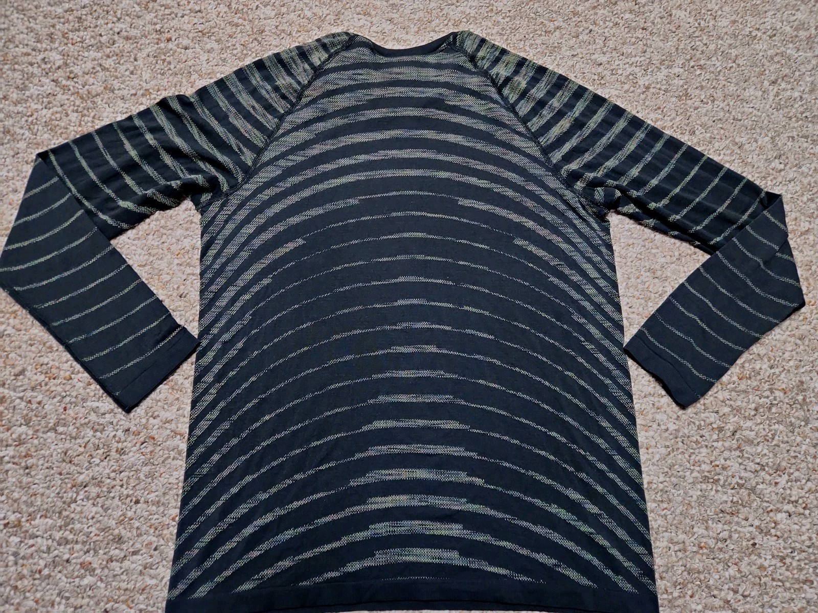 ODLO Base Layer Top Performance Light Fitted Long Sleeve Blackcomb Men’s sz L