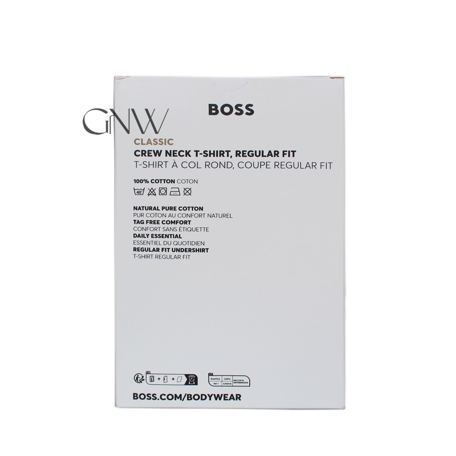 BOSS MEN CREW NECK SS LOGO T SHIRT 3 PACK ORGANIC COTTON Colour BLUES Was £45