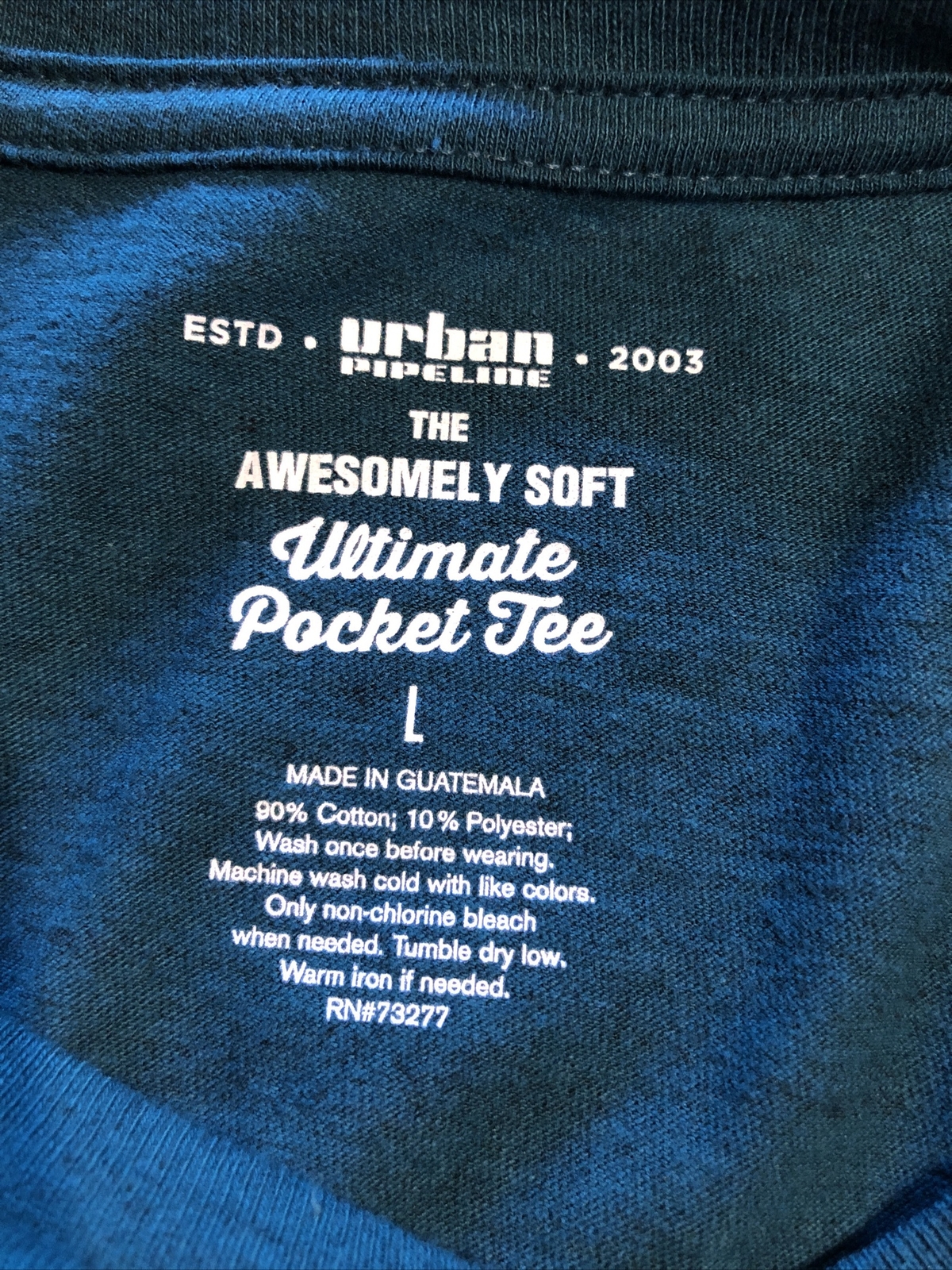 Urban Pipeline LS Tee Shirt Large Green Mens $20 (s-blk-50-21)