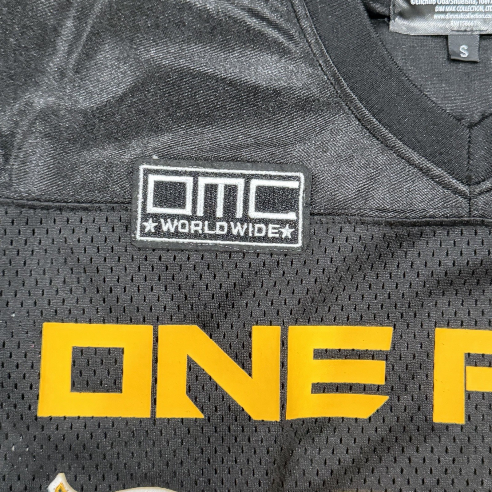 DIM MAK X ONE PIECE – Straw hat crew JERSEY BLACK YELLOW SIZE S