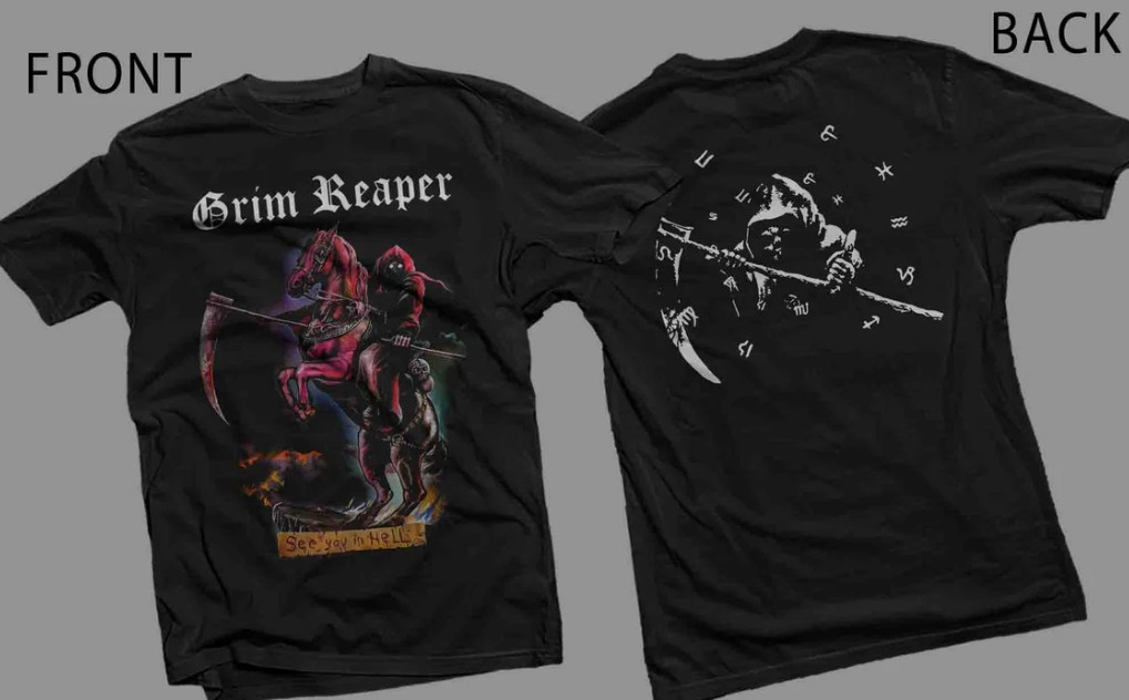 Grim Reaper – See You in Hell – British Heavy Metal Band T-Shirt
