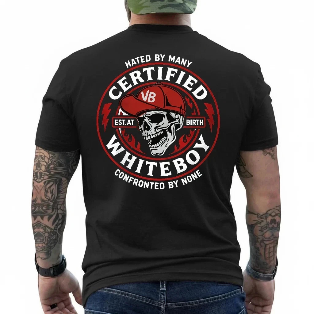 CERTIFIED WHITEBOY Street Skull T-Shirt Menswear Streetwear