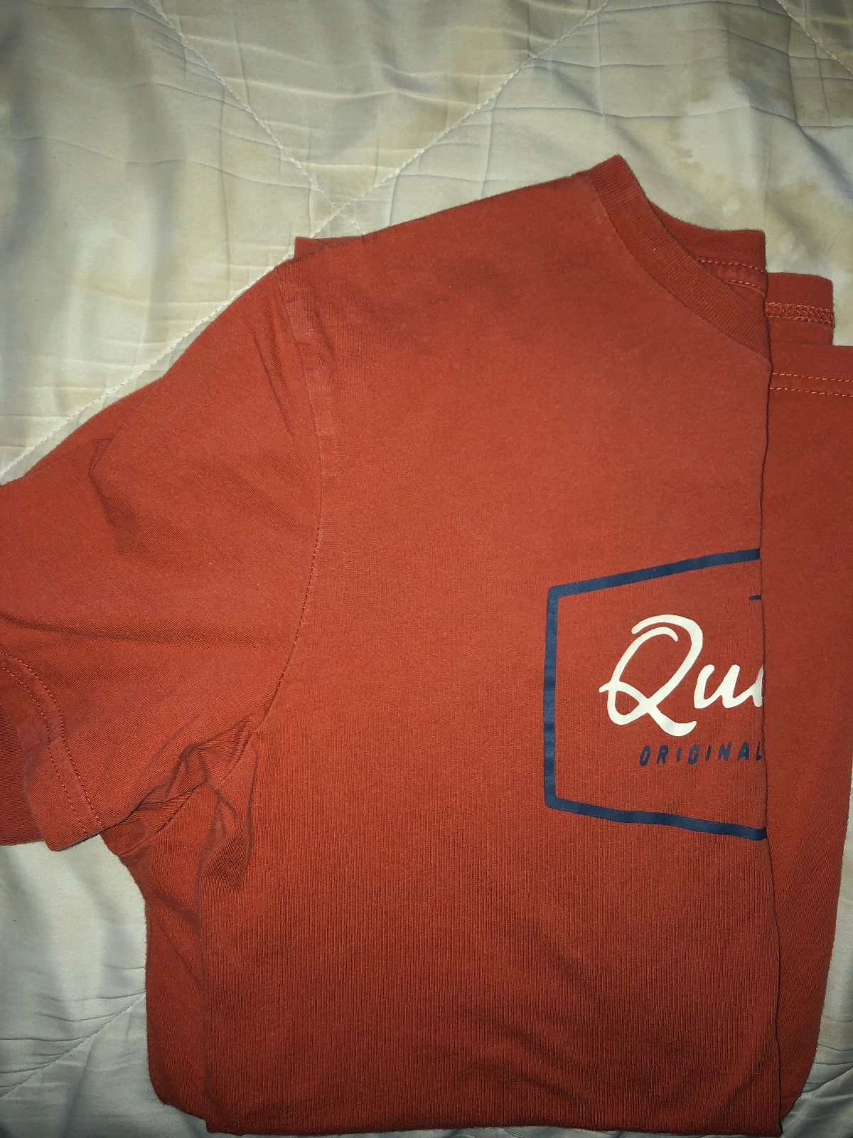 Quicksilver Men’s Shirt Orange Medium