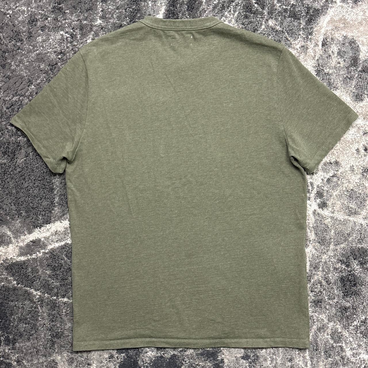Taylor Stitch Organic Cotton Shop Tee Shirt Mens 44 XL Bag Green Heavy Huckberry